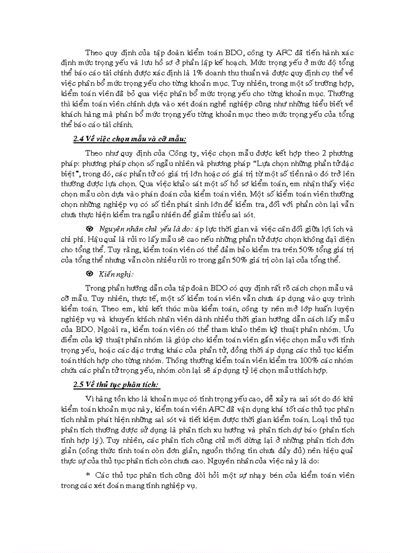 image for page Quy trình kiểm toán hàng tồn kho áp dụng tại công ty cổ phần kiểm toán và tư vấn tài chính kế toán AFC