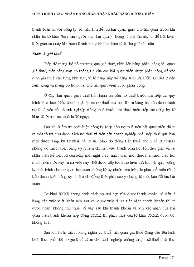 image for page Quy trình giao nhận hàng hóa nhập khẩu bằng đường biển