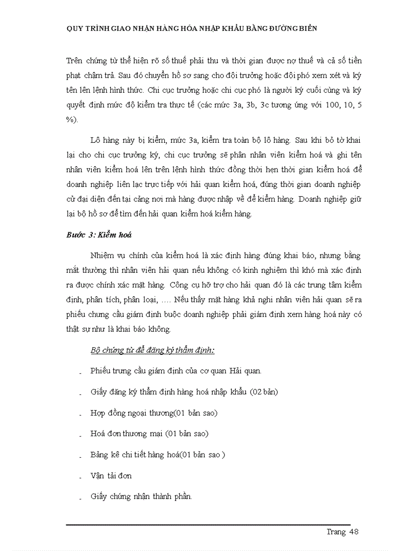 image for page Quy trình giao nhận hàng hóa nhập khẩu bằng đường biển