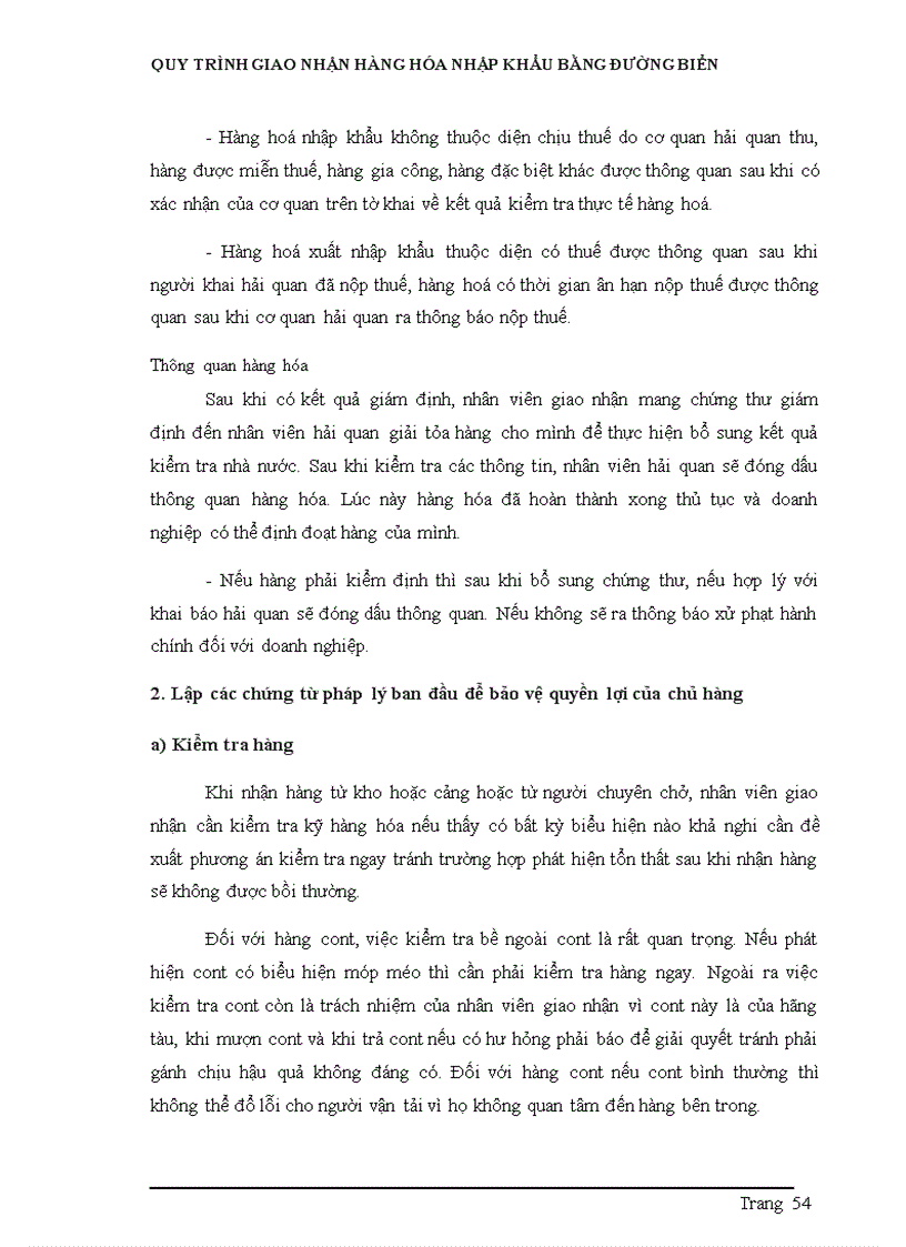 image for page Quy trình giao nhận hàng hóa nhập khẩu bằng đường biển