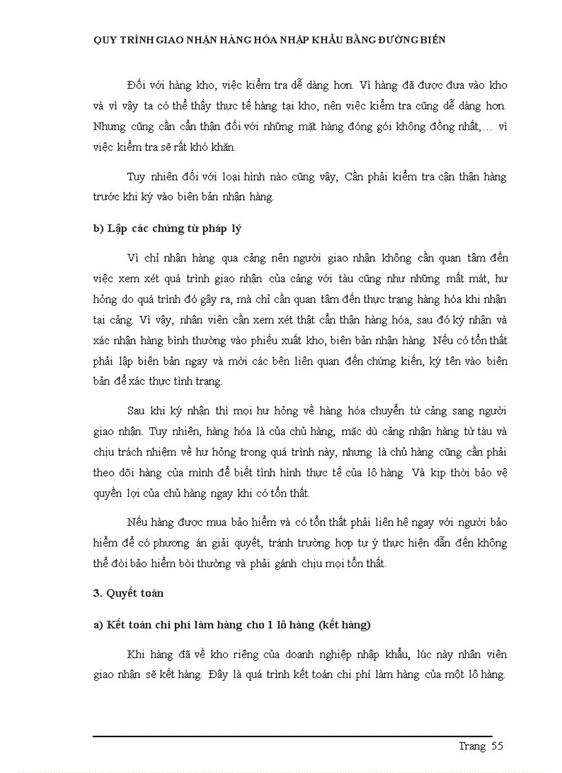 image for page Quy trình giao nhận hàng hóa nhập khẩu bằng đường biển