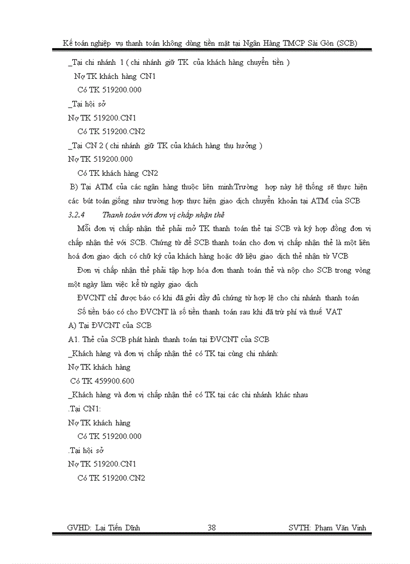 image for page Kế toán nghiệp vụ thanh toán không dùng tiền mặt tại ngân hàng thương mại cổ phần sài gòn scb