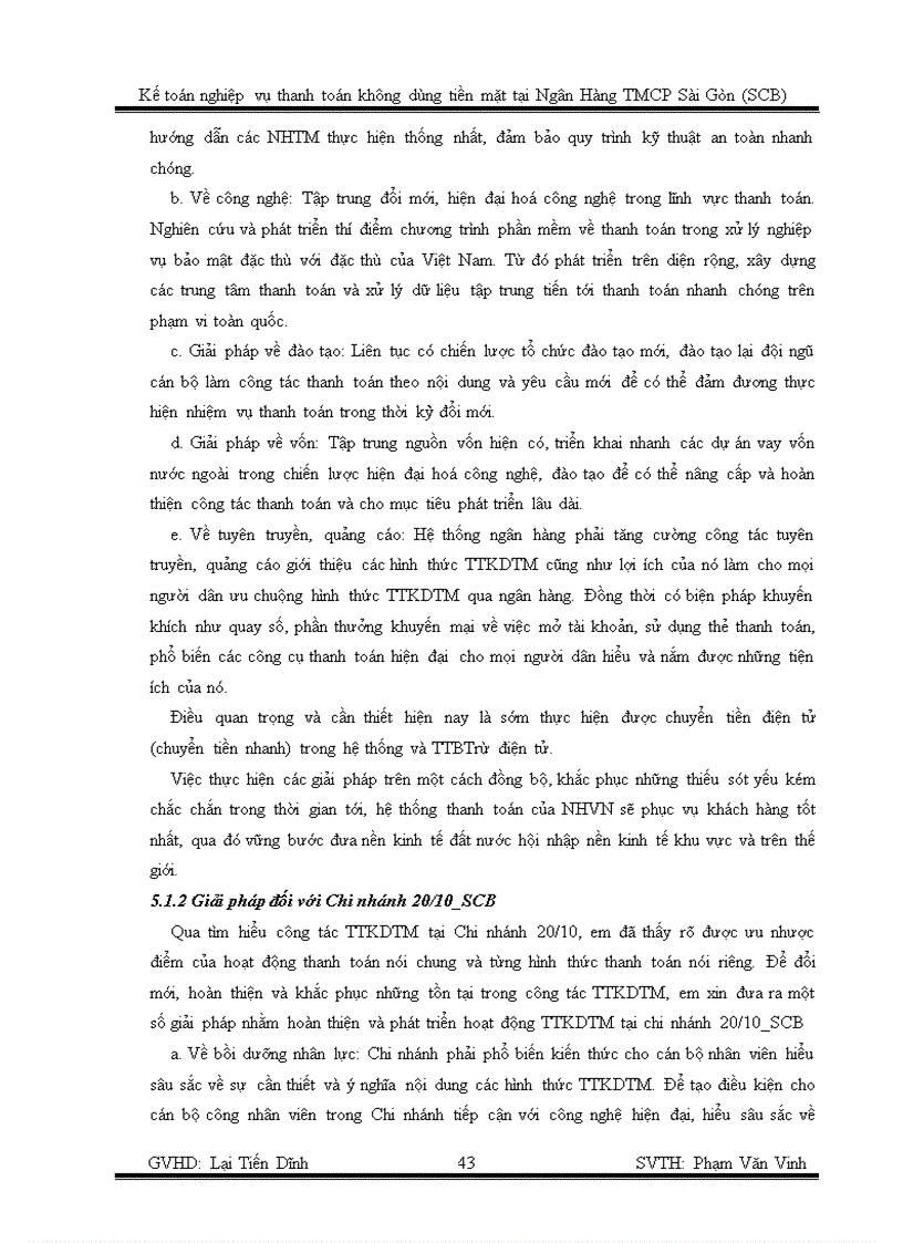 image for page Kế toán nghiệp vụ thanh toán không dùng tiền mặt tại ngân hàng thương mại cổ phần sài gòn scb