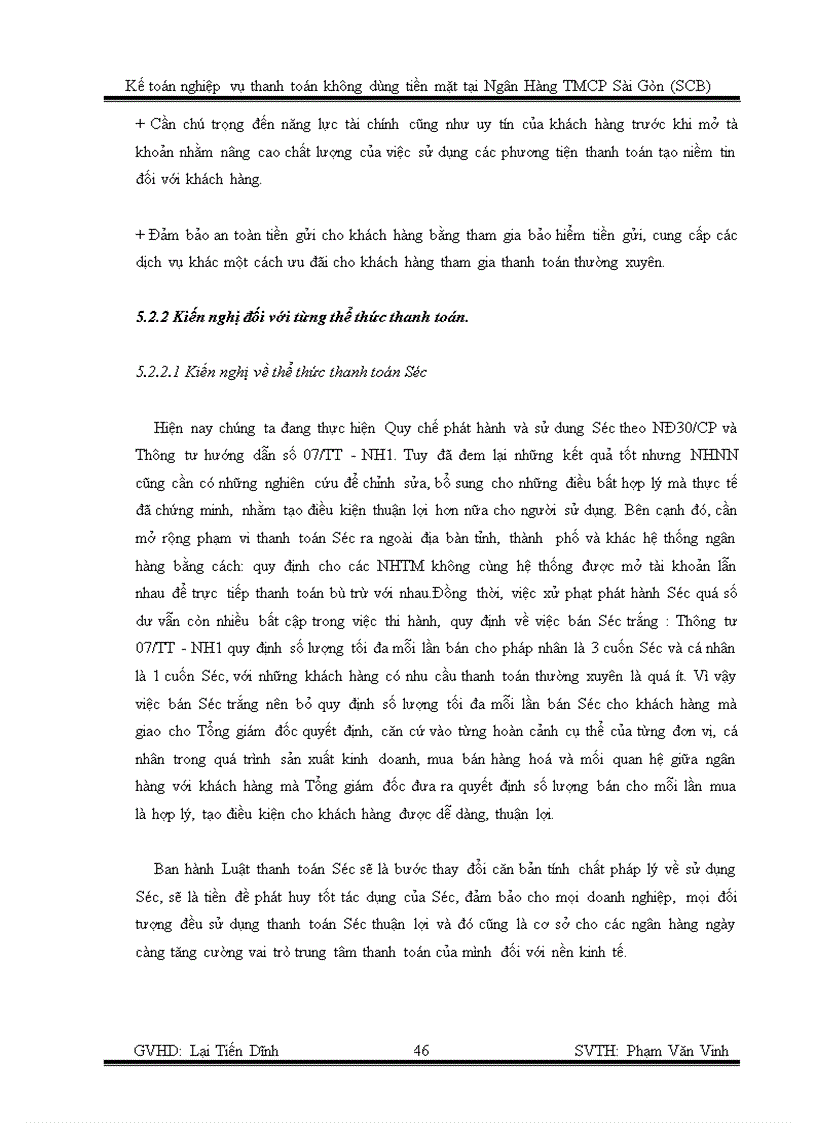 image for page Kế toán nghiệp vụ thanh toán không dùng tiền mặt tại ngân hàng thương mại cổ phần sài gòn scb