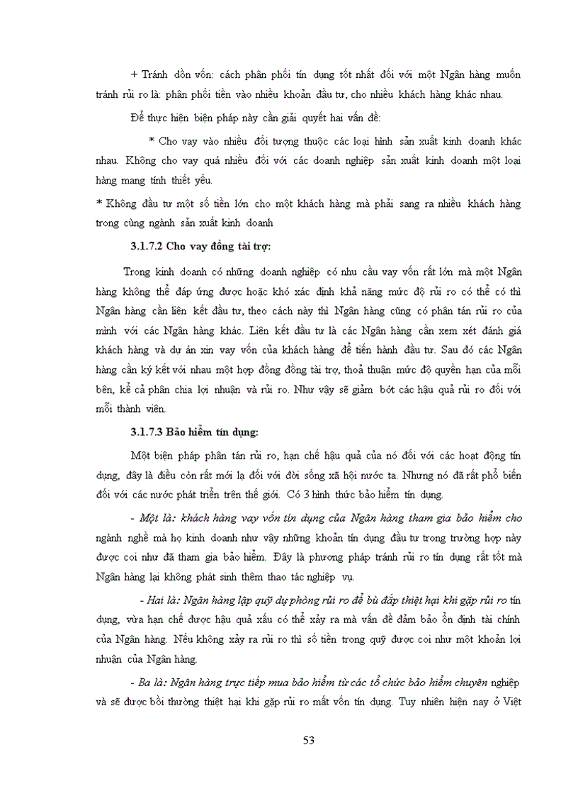 image for page Rủi ro tín dụng giải pháp phòng ngừa hạn chế rủi ro trong hoạt động tín dụng tại tại ngân hàng TMCP Ngoại Thương Việt Nam Chi Nhánh BìnhTây