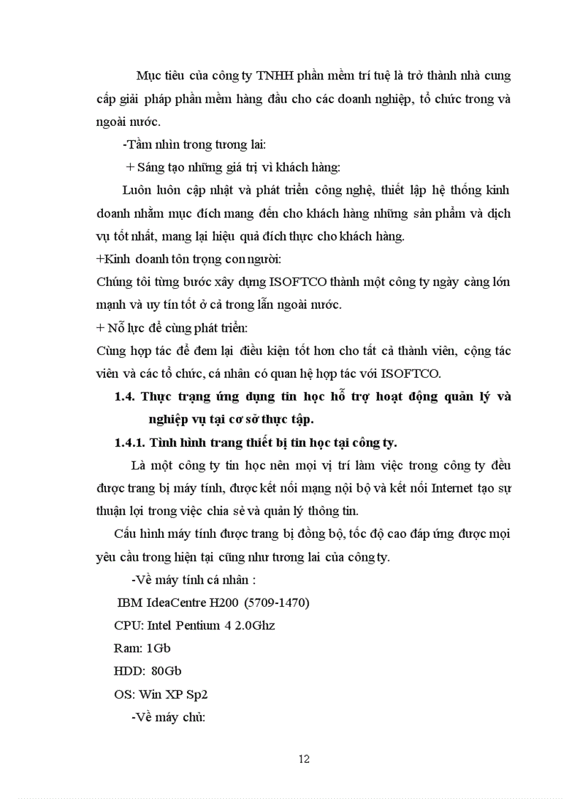 image for page Xây dựng phần mềm quản lý nhân sự cho công ty TNHH phần mềm Trí Tuệ ISOFTCO