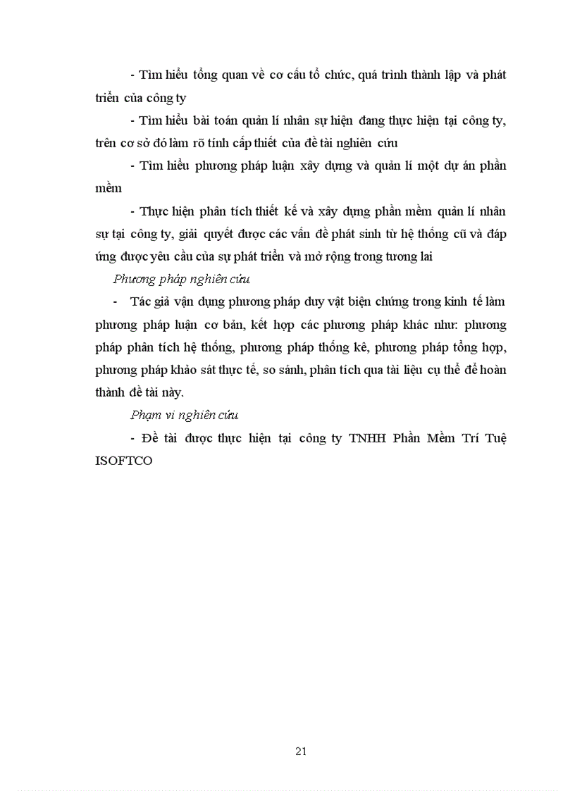 image for page Xây dựng phần mềm quản lý nhân sự cho công ty TNHH phần mềm Trí Tuệ ISOFTCO