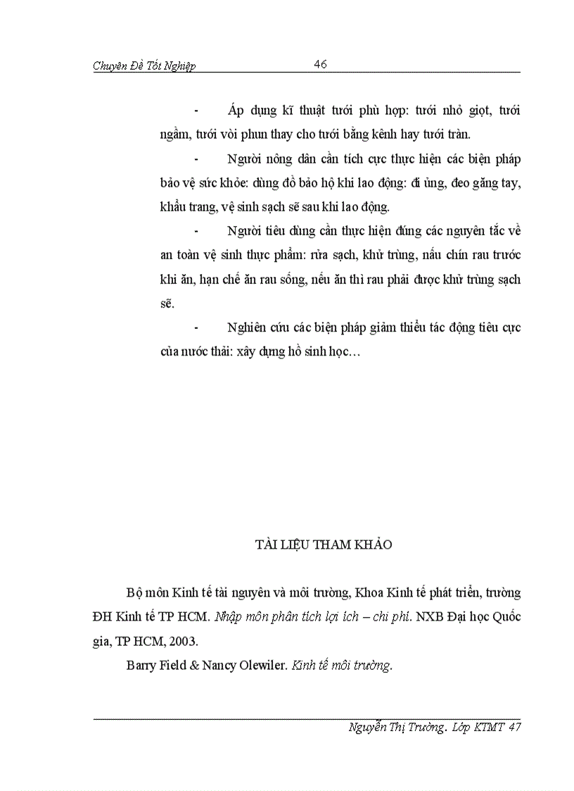 image for page Đánh giá hiệu quả của việc sử dụng nước thải từ sông Tô Lịch trong sản xuất rau tại thôn Bằng B Hoàng Liệt Hoàng Mai