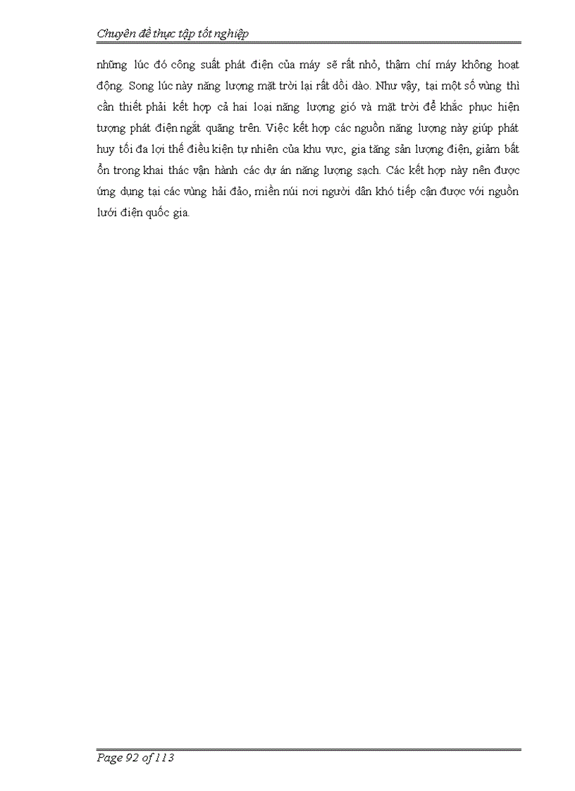 image for page Đánh giá hiệu quả dự án đầu tư xây dựng công trình Phong điện 1 Bình Thuận theo Cơ chế phát triển sạch 1
