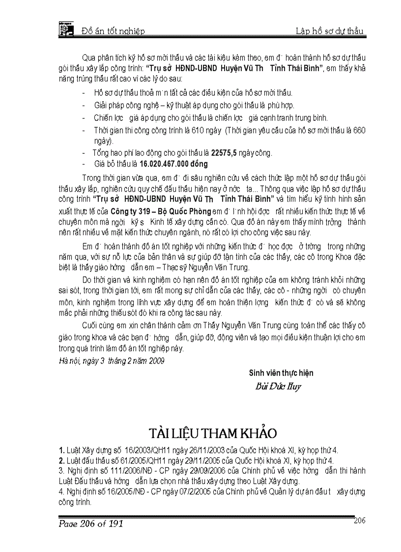 image for page Lập hồ sơ dự thầu gói thầu xây lắp Công trình Trụ sở HĐND UBND Huyện Vũ Thư Tỉnh Thái Bình