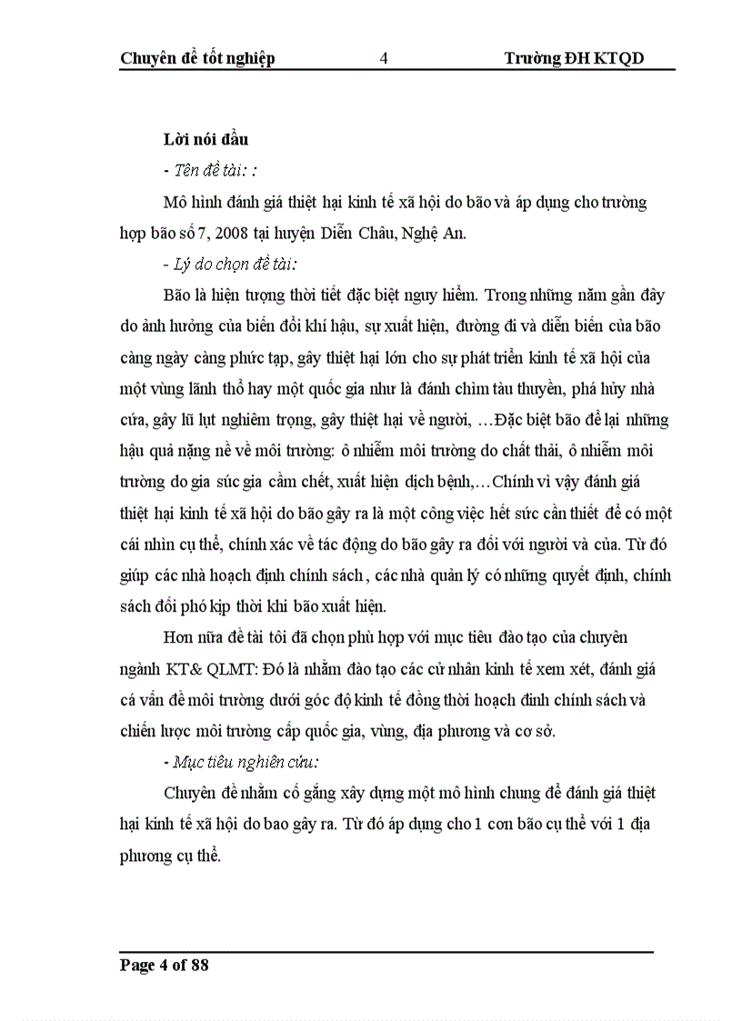image for page Mô hình đánh giá thiệt hại kinh tế xã hội do bão và áp dụng cho trường hợp bão số 7 2008 tại huyện Diễn Châu Nghệ An