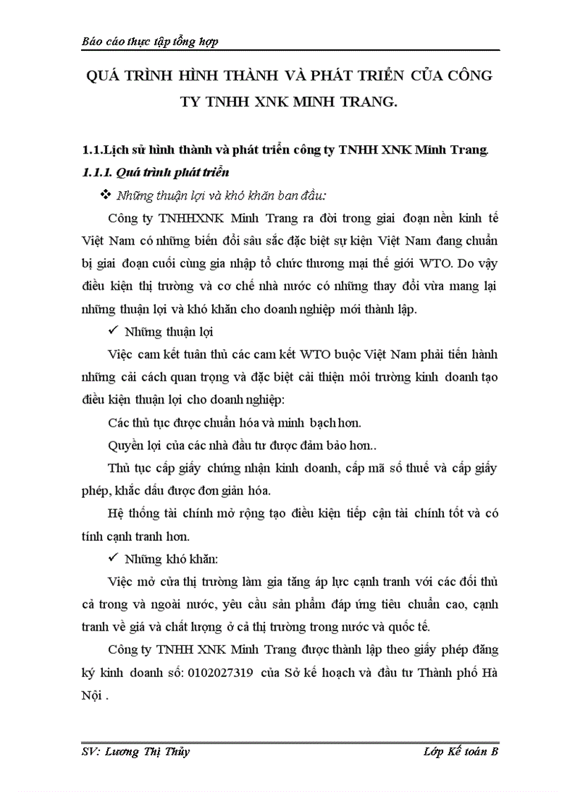 image for page Hoàn thiện công tác tổ chức hạch toán kế toán tại công ty TNHH XNK Minh Trang