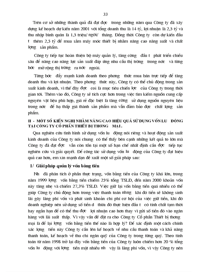 image for page Vốn lưu động và hiệu quả sử dụng vốn lưu động tại Công ty Cổ phần Thiết bị thương mại