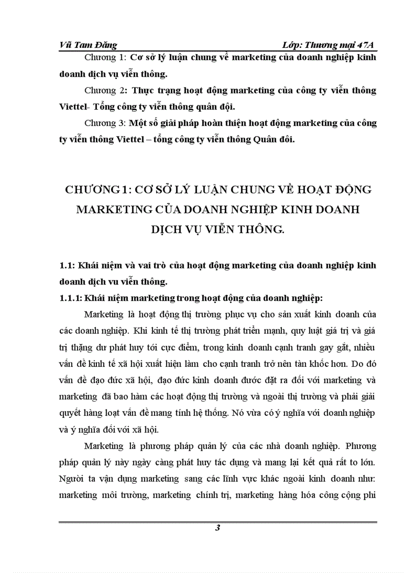 image for page Hoàn Thiện hoạt động marketing của công ty viễn thông Viettel Viettel telecom Tổng công ty viễn thông quân đội