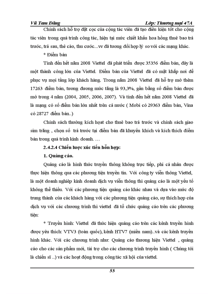 image for page Hoàn Thiện hoạt động marketing của công ty viễn thông Viettel Viettel telecom Tổng công ty viễn thông quân đội