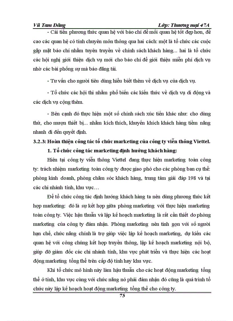 image for page Hoàn Thiện hoạt động marketing của công ty viễn thông Viettel Viettel telecom Tổng công ty viễn thông quân đội