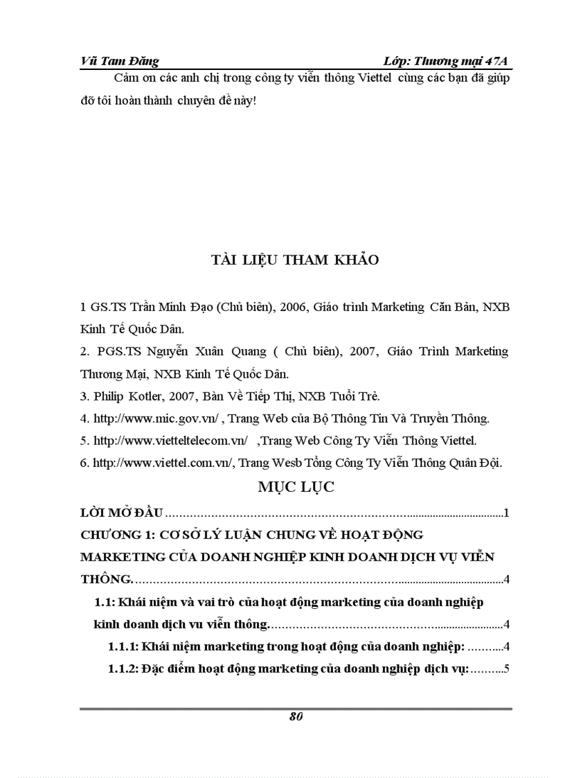image for page Hoàn Thiện hoạt động marketing của công ty viễn thông Viettel Viettel telecom Tổng công ty viễn thông quân đội