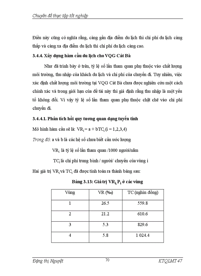 image for page Áp dụng phương pháp chi phí du lịch để đánh giá giá trị cảnh quan vườn quốc gia Cát Bà Hải Phòng