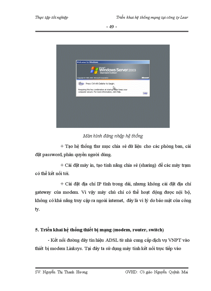 image for page Triển khai hệ thống mạng tại công ty lear