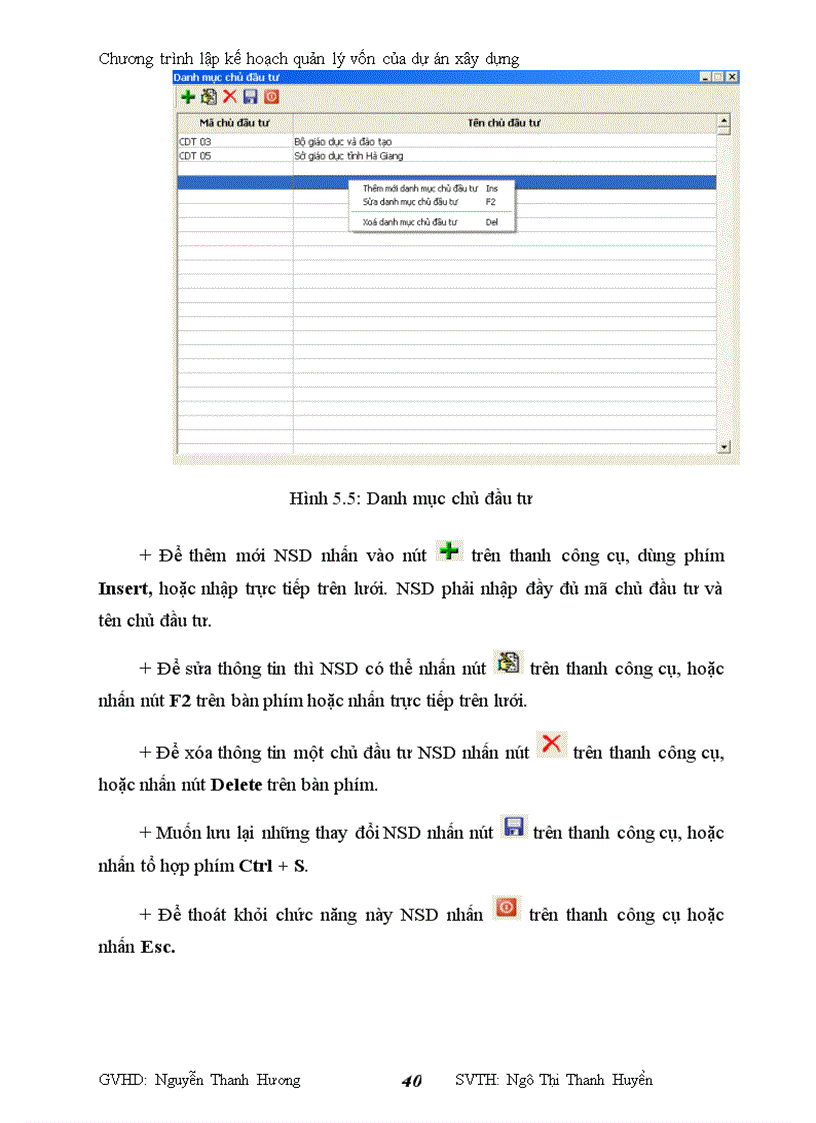 image for page Chương trình lập kế hoạch quản lý vốn của dự án xây dựng