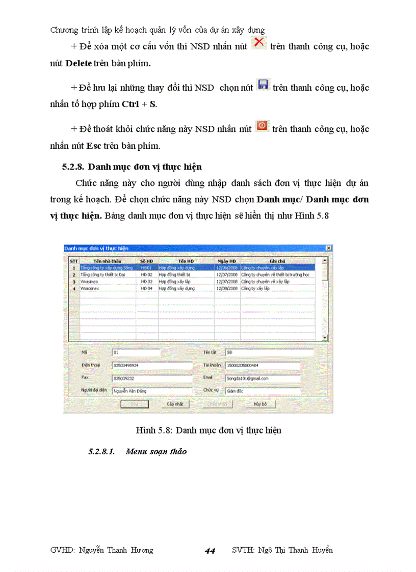 image for page Chương trình lập kế hoạch quản lý vốn của dự án xây dựng