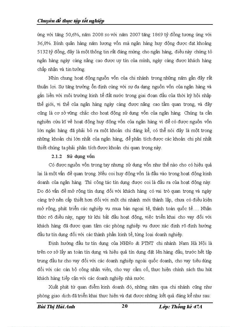 image for page Phân tích kết quả hoạt động kinh doanh của Ngân Hàng Nông Nghiệp và Phát Triển Nông Thôn Chi nhánh Nam Hà Nội giai đoạn 2006 2008 1