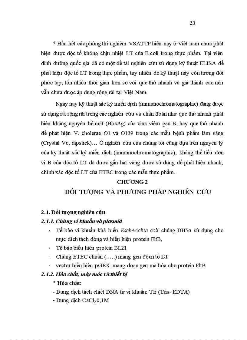 image for page Thiết kế vector và bước đầu biểu hiện protein tiểu đơn vị B độc tố không chịu nhiệt LT của ETEC trên vi khuẩn E coli