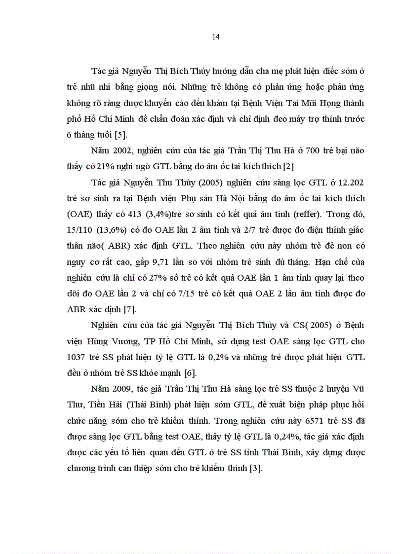 image for page Nghiên cứu ứng dụng đo điện thính giác thân não phát hiện giảm thính lực ở trẻ đẻ non tại khoa sơ sinh Bệnh viện nhi trung ương 1