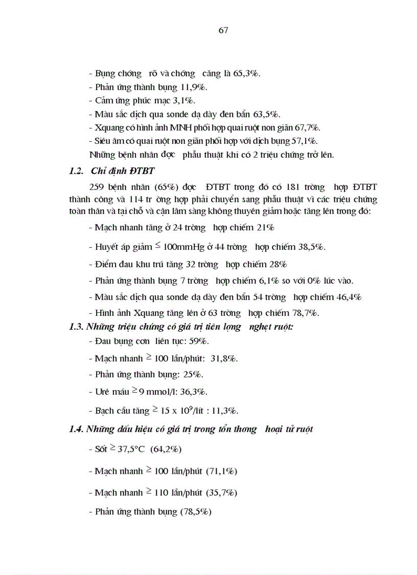 image for page Nghiên cứu kết quả sớm điều trị tắc ruột sau mổ tại bệnh viện Việt Đức từ tháng 1 2000 đến 12 2002 1