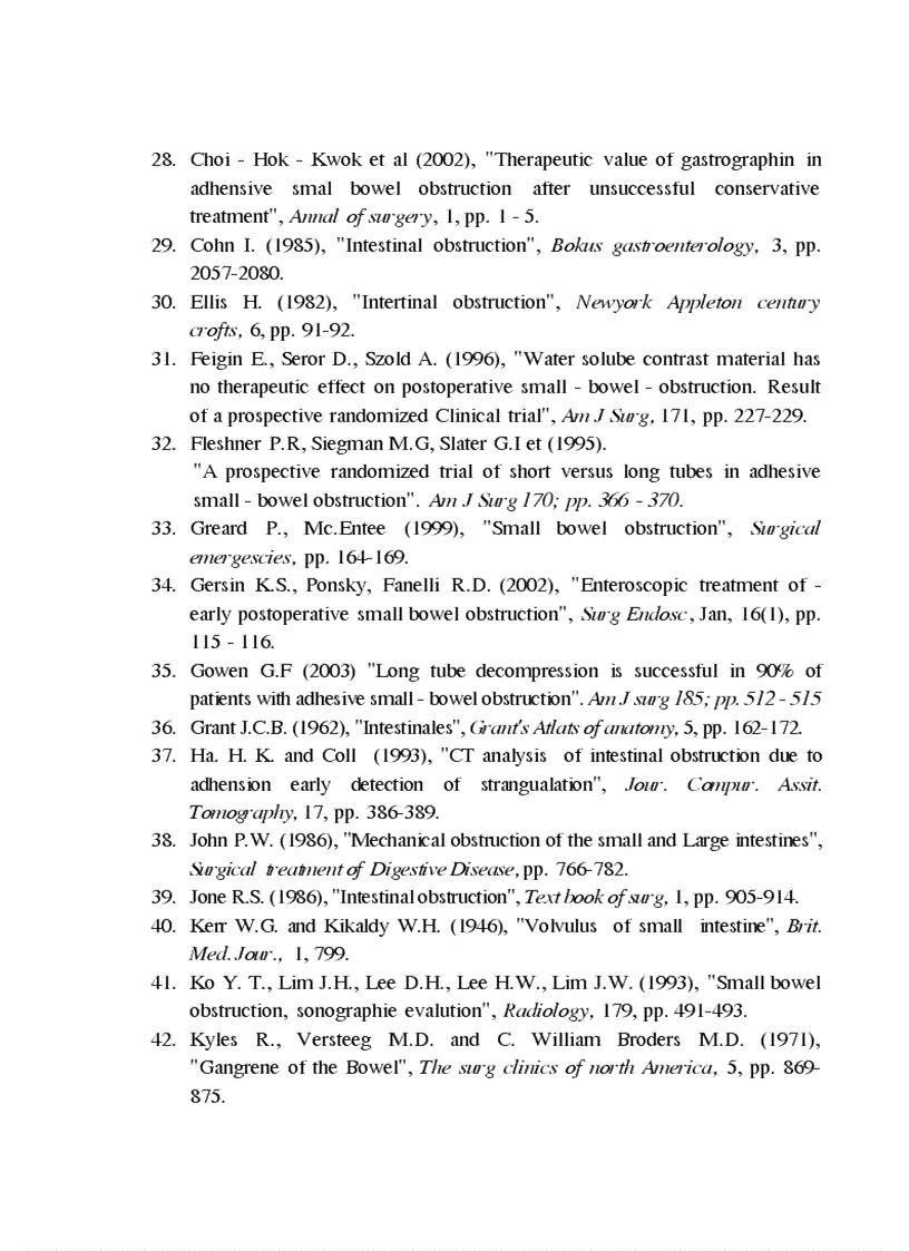 image for page Nghiên cứu kết quả sớm điều trị tắc ruột sau mổ tại bệnh viện Việt Đức từ tháng 1 2000 đến 12 2002 1