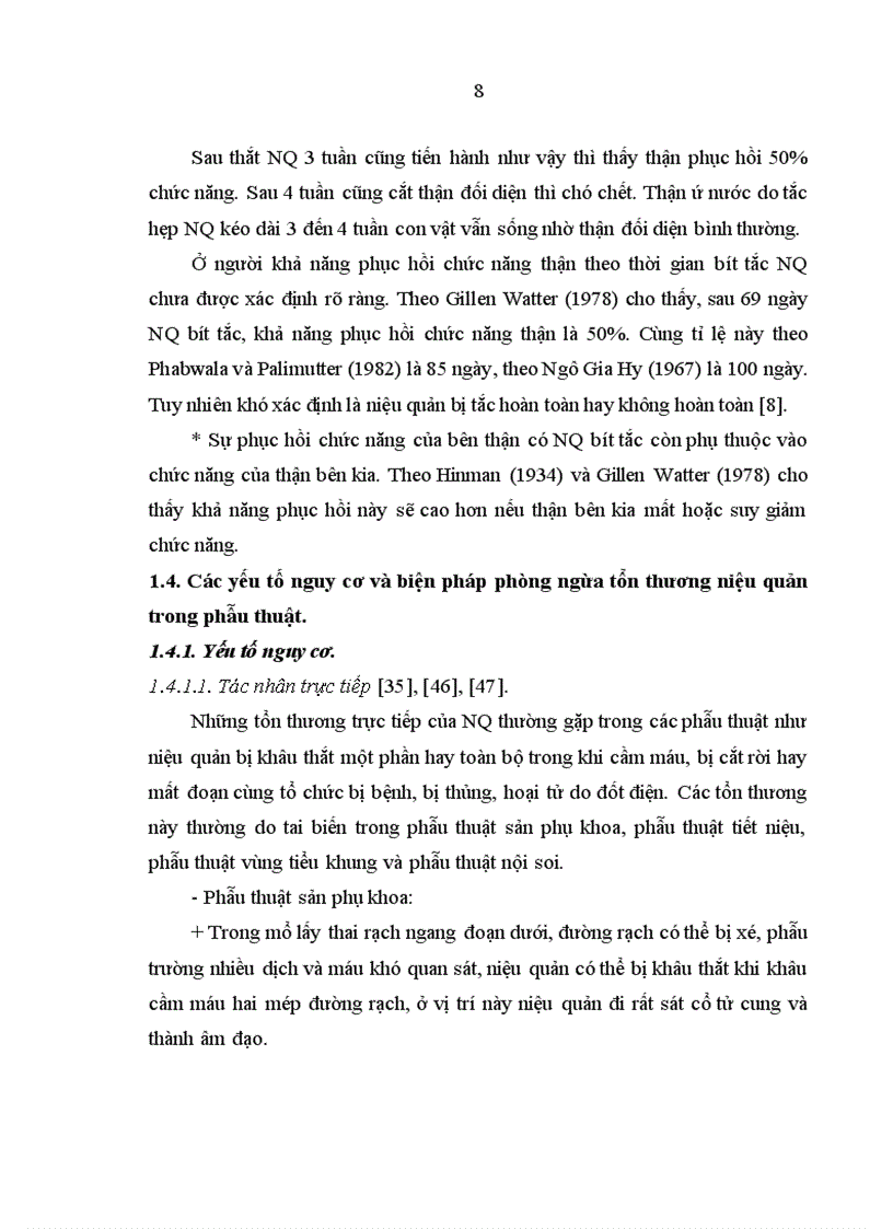 image for page Nghiên cứu đặc điểm chẩn đoán và kết quả điều trị phẫu thuật các tai biến tiết niệu sau mổ sản phụ khoa tại bệnh viện Việt Đức