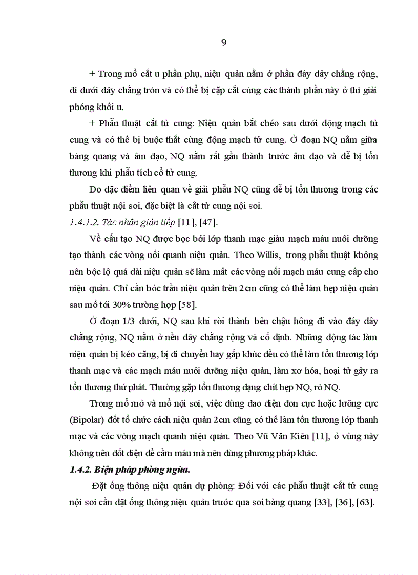 image for page Nghiên cứu đặc điểm chẩn đoán và kết quả điều trị phẫu thuật các tai biến tiết niệu sau mổ sản phụ khoa tại bệnh viện Việt Đức