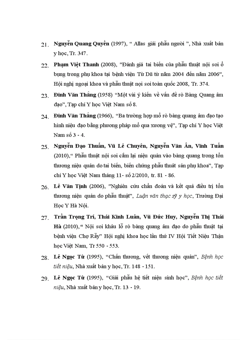 image for page Nghiên cứu đặc điểm chẩn đoán và kết quả điều trị phẫu thuật các tai biến tiết niệu sau mổ sản phụ khoa tại bệnh viện Việt Đức