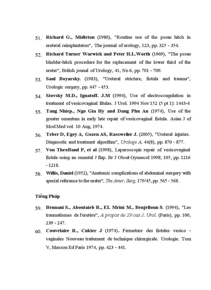 image for page Nghiên cứu đặc điểm chẩn đoán và kết quả điều trị phẫu thuật các tai biến tiết niệu sau mổ sản phụ khoa tại bệnh viện Việt Đức