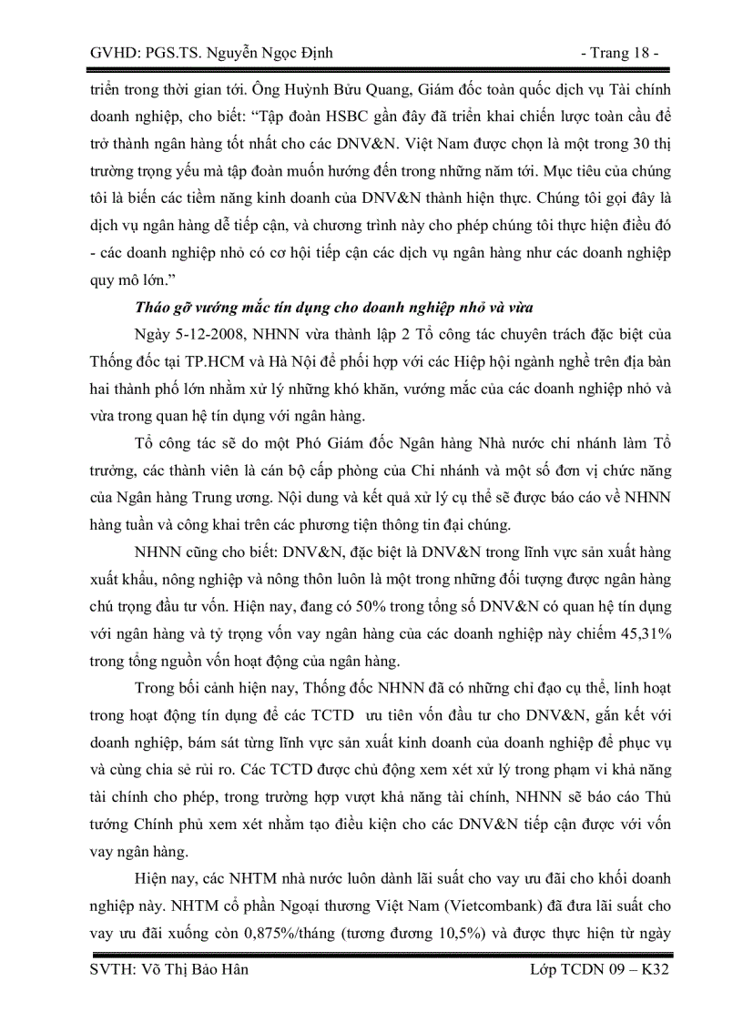 image for page Mở rộng hoạt động tín dụng đối với các doanh nghiệp vừa và nhỏ tại Ngân hàng liên doanh Việt Thái Vinasiam bank VSB Chi nhánh Chợ Lớn Thực trạng và giải pháp