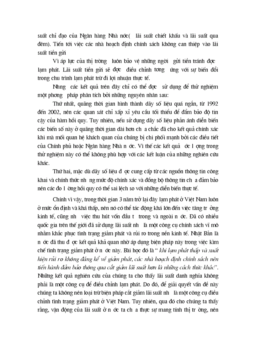 image for page Phân tích lãi suất danh nghĩa và lạm phát trong đổi mới tài chính ở Việt Nam