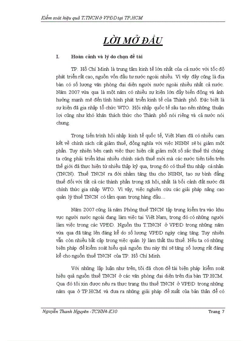 image for page Thực trạng quản lý thu thuế tncn đối với văn phòng đại diện người nước ngoài trên địa bàn tp hồ chí minh