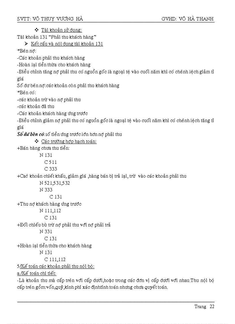 image for page Kế toán bán hàng và các khoản nợ phải thu của công ty cổ phần TM