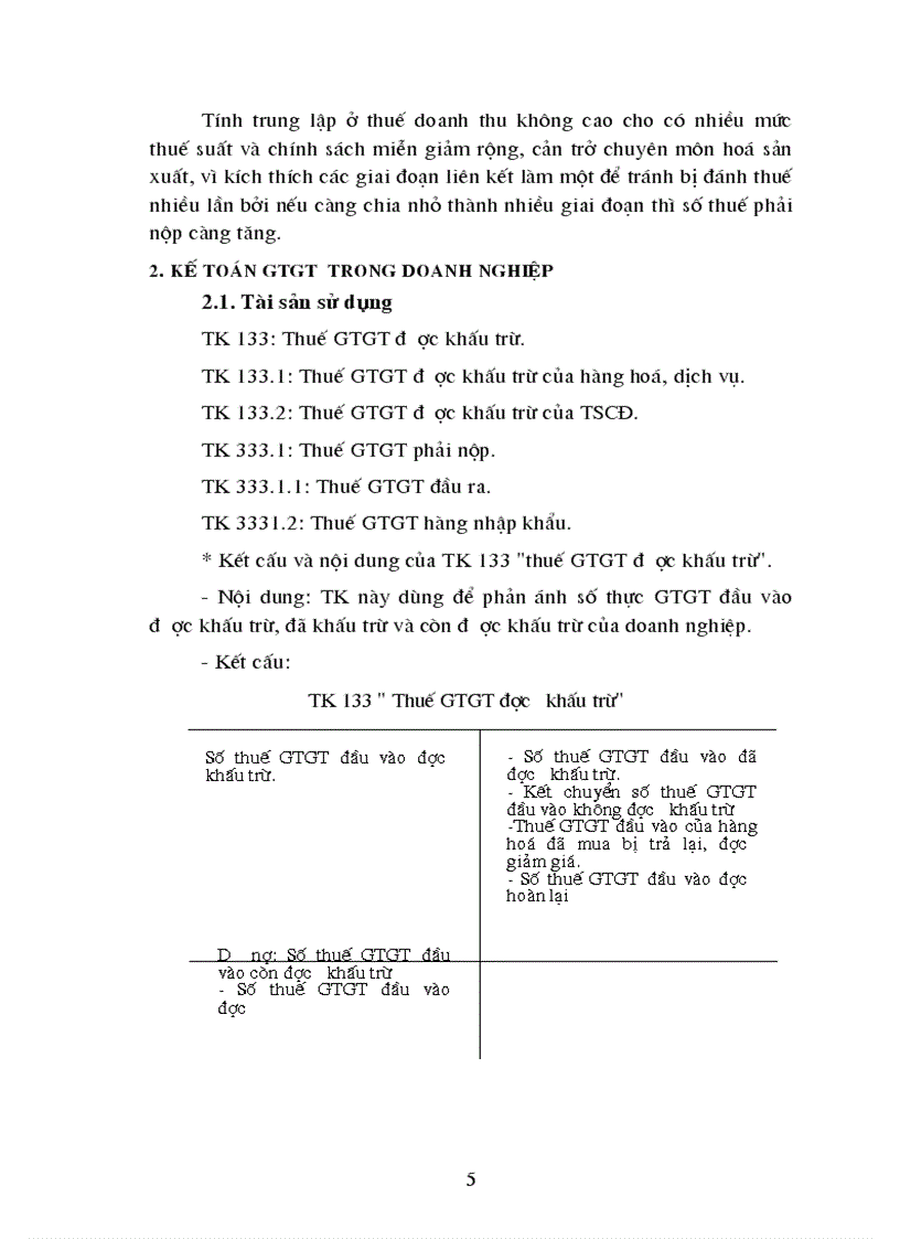 image for page Thuế GTGT và kế toán thuế GTGT