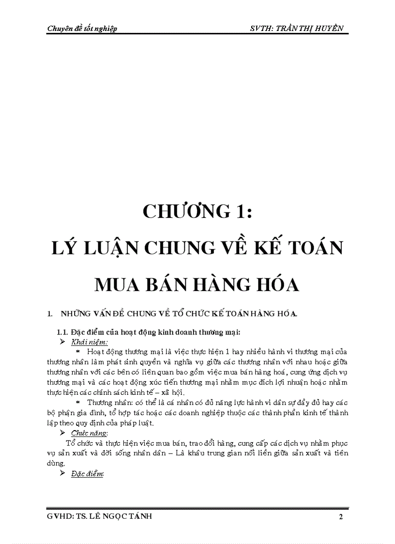 Kế toán mua bán hàng hoá tại công ty cổ phần xuất nhập khẩu tổng hợp tp HCM