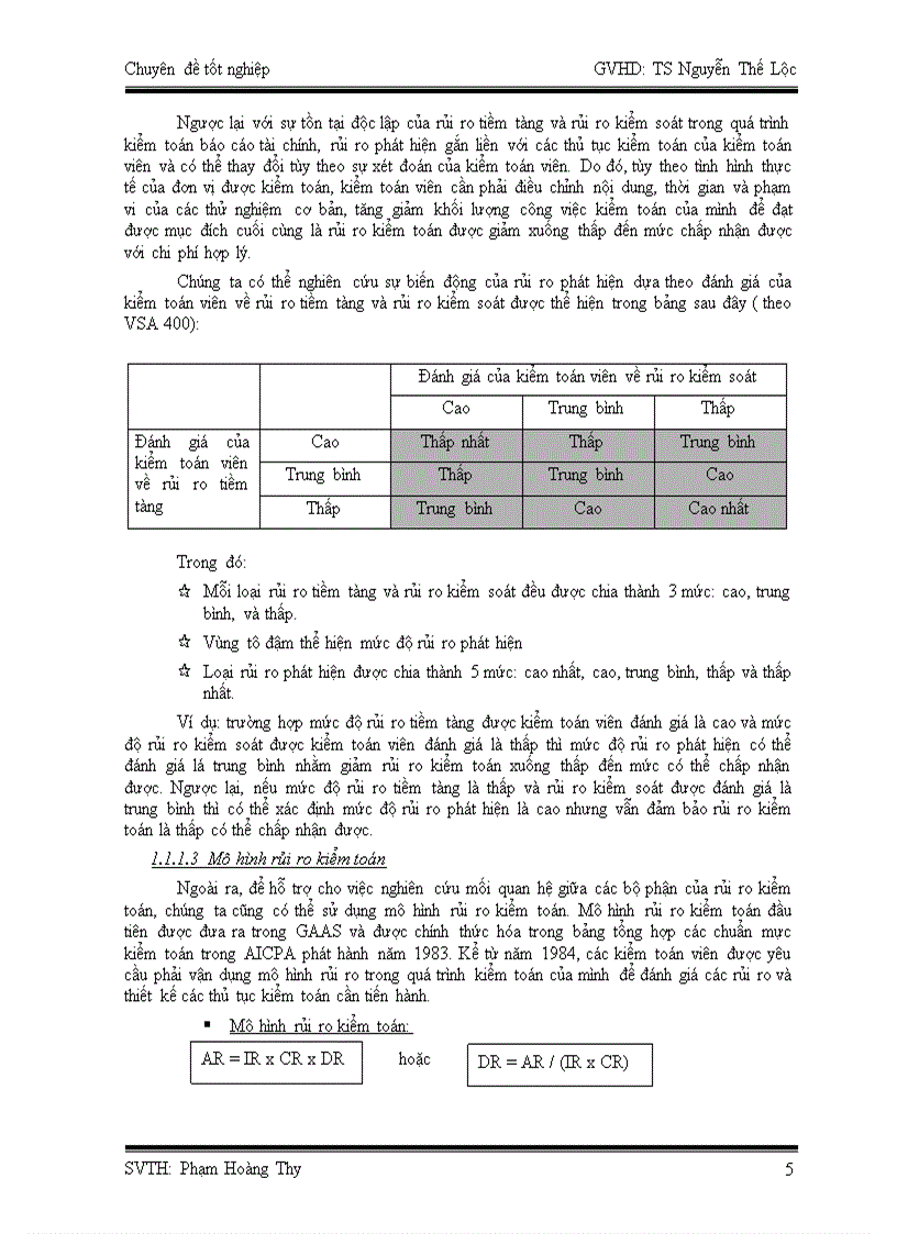 image for page Quy trình đánh giá rủi ro trong giai đoạn chuẩn bị kiểm toán tại công ty kiểm toán Ernst Young Việt Nam 1