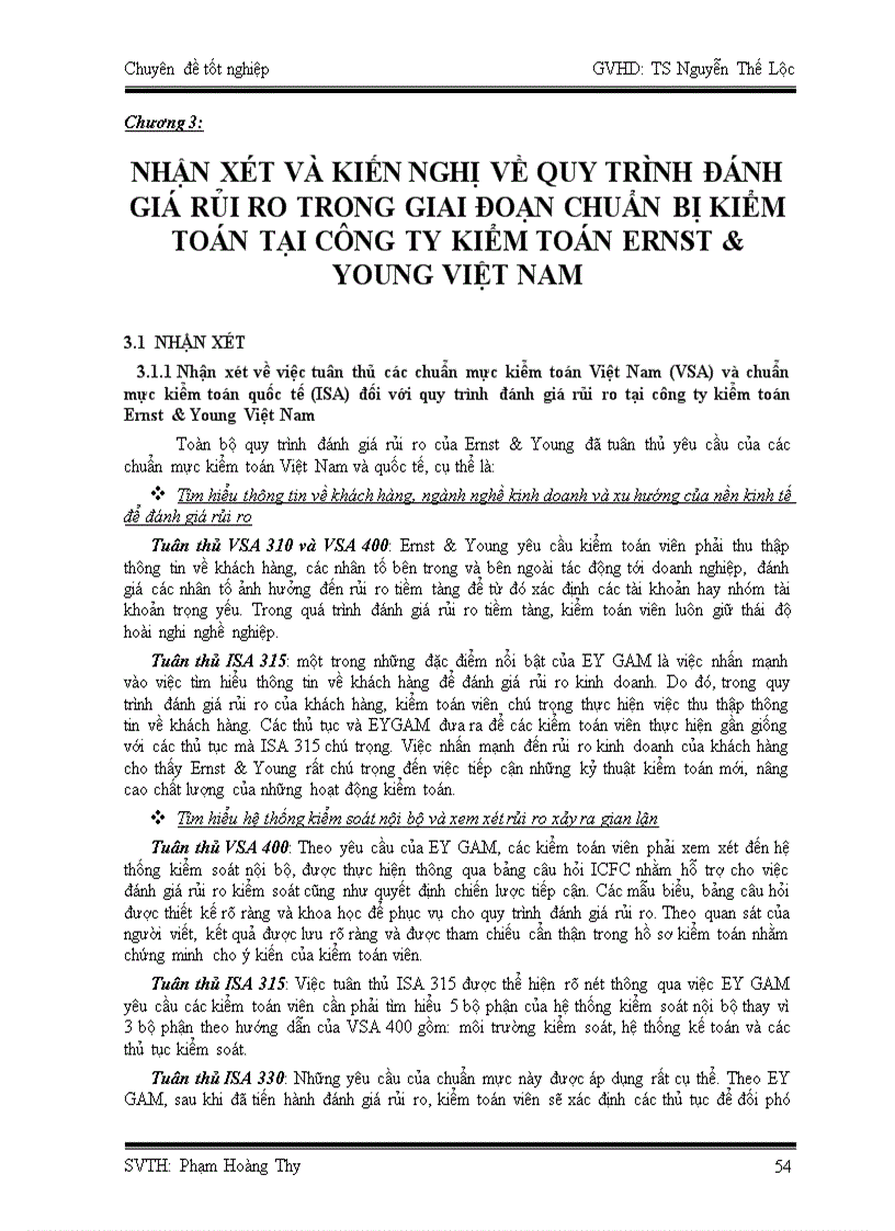 image for page Quy trình đánh giá rủi ro trong giai đoạn chuẩn bị kiểm toán tại công ty kiểm toán Ernst Young Việt Nam 1