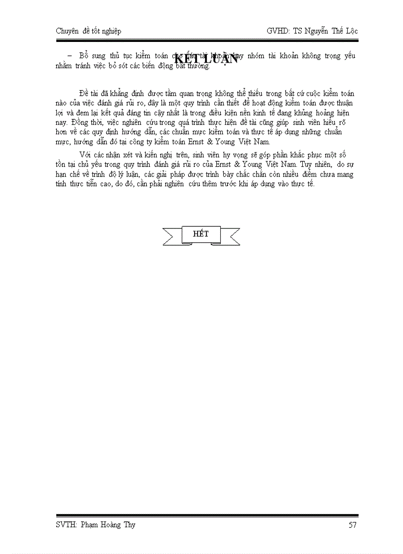 image for page Quy trình đánh giá rủi ro trong giai đoạn chuẩn bị kiểm toán tại công ty kiểm toán Ernst Young Việt Nam 1