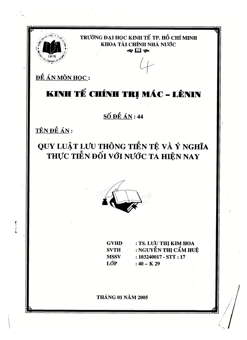 image for page Quy luật lưu thông tiền tệ và ý nghĩa thực tiễn