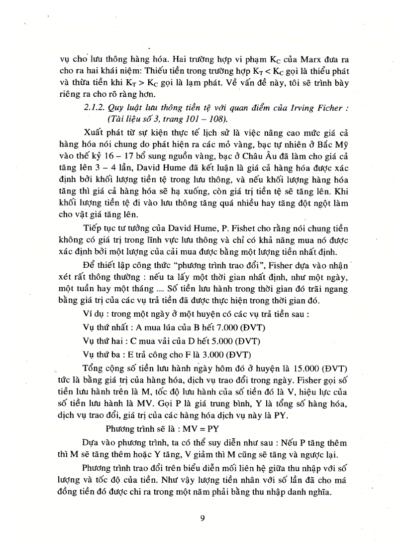 image for page Quy luật lưu thông tiền tệ và ý nghĩa thực tiễn