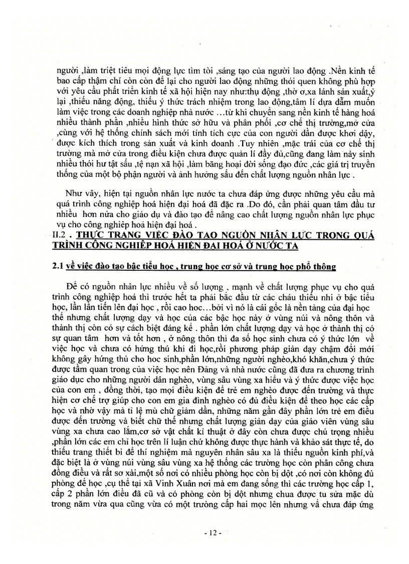 image for page Đào tạo nguồn nhân lực trong quá trình CNH HĐH