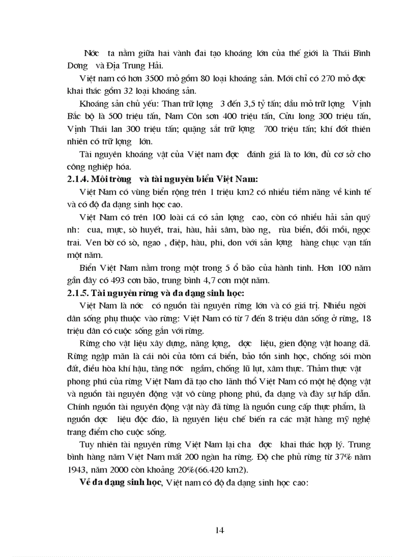 image for page Vấn đề bảo vệ môi trường và các nguồn tài nguyên của Việt Nam hiện nay