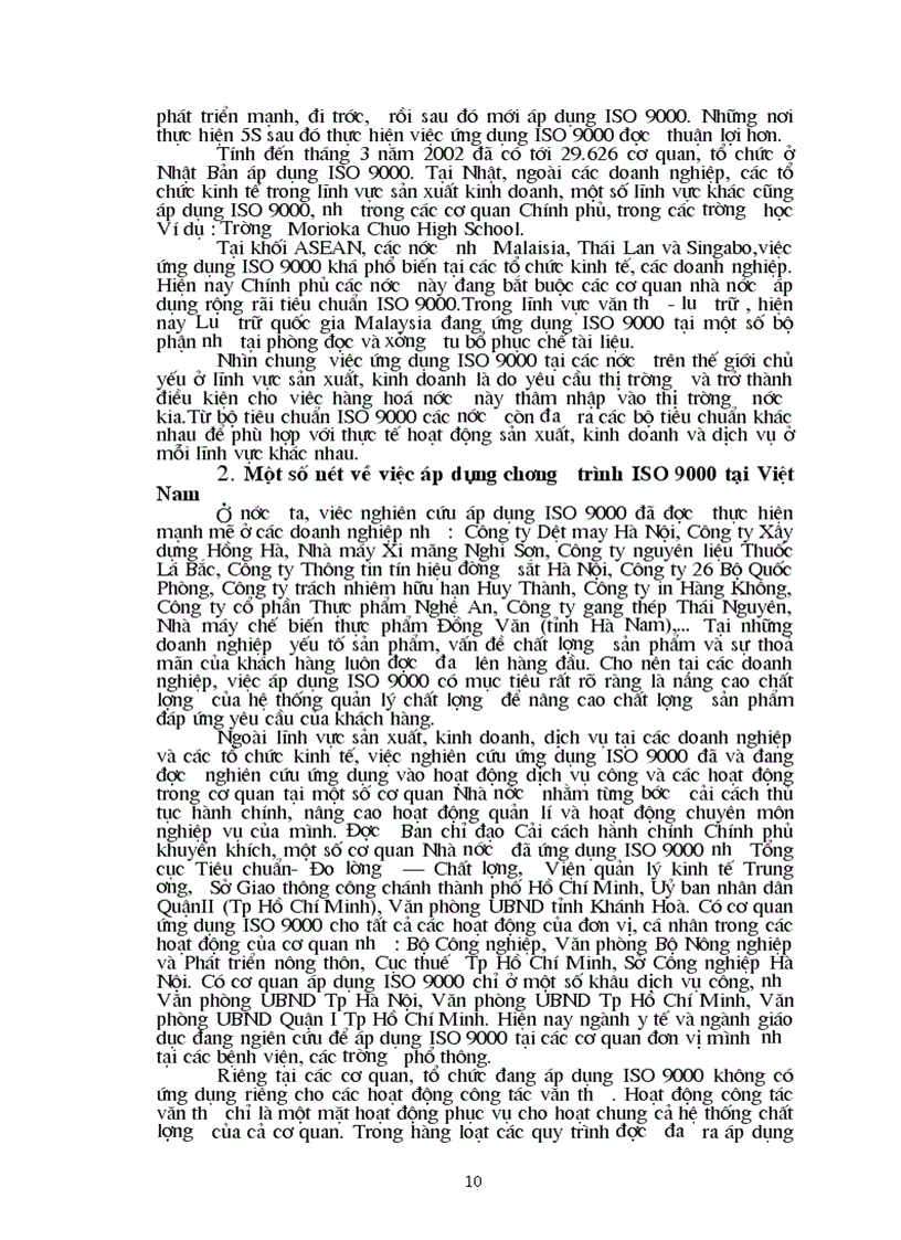 image for page Công tác triển khai thực hiện chương trình ISO 9000 tại Bộ Công nghiệp và một số kiến nghị