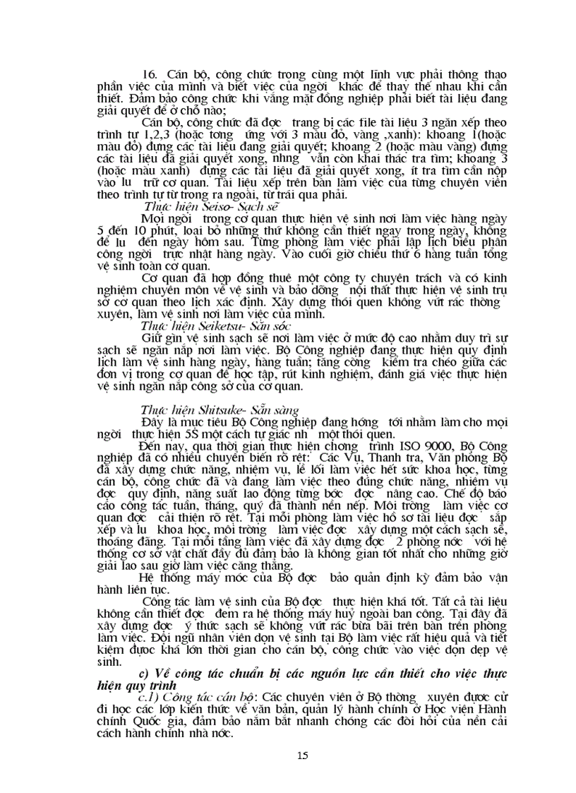 image for page Công tác triển khai thực hiện chương trình ISO 9000 tại Bộ Công nghiệp và một số kiến nghị