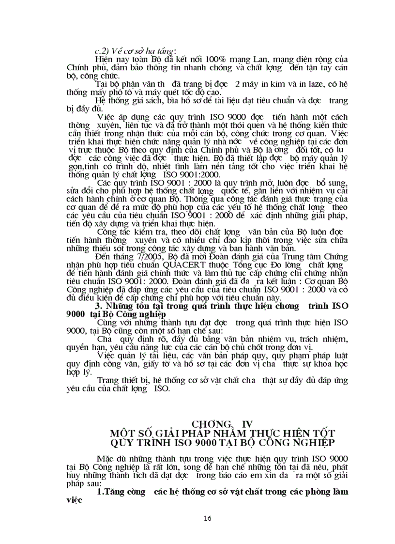 image for page Công tác triển khai thực hiện chương trình ISO 9000 tại Bộ Công nghiệp và một số kiến nghị